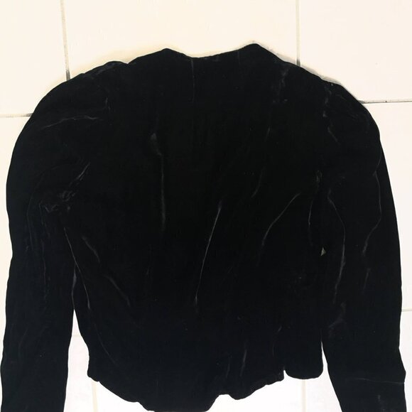 Vintage Victorian velvet Embroidered Statement sleeve jacket - Picture 9 of 9